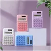 Calcolatrici Calcolatrice tascabile all'ingrosso Mini calcolatrici portatili con batteria a bottone Display a 8 cifre Ufficio di base per bambini a casa Te Otqrn