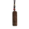 Pendentifs Authentique bois d'agar Guanyin Bodhisattva en bois Double face bouddha marque hommes et femmes haut de gamme pendentif chanceux collier