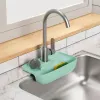 Tappetino in silicone per rack per rubinetto della cucina, lavello, paraspruzzi, paraspruzzi, protezione da bancone, protezione per sapone da bagno, scolapiatti