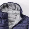 Automne et hiver Veste en duvet de canard blanc pour hommes Nouveau double face à capuche coréenne Versi court léger chaud manteau pour hommes à la mode 2022 D8ik #