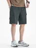 Летние шорты-карго мужские с несколькими карманами, быстросохнущие, дышащие, легкие, тонкие, свободные, бермуды цвета хаки, короткие мужские прямые повседневные шорты e02U #