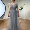 파티 드레스 Serene Hill Gold Beaded Mermaid Adverkirt 저녁 우아한 가운 2024 여성 Wwding DLA71335