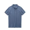 Dukeen Solid Color Polo Shirts For Men Short-Sleeved Golf Wear Summer Korea Style Plain T-Shirts Menkläder Vit blus N63G#