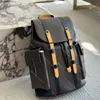 Projektant podróży na świeżym powietrzu Christopher Backpack Mężczyźni kobiety na ramię luksusowe marka pachel płócienne torby szkolne wysokiej jakości skórzane torebki