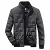 Зимние мужские повседневные однотонные плюшевые толстые теплые куртки с замком, прочные, дышащие и ветрозащитные, с воротником-стойкой, черные мужские куртки 5057 #