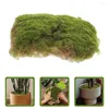 Dekorativa blommor 2 datorer Simulerade Moss Block Sandbord Fake Turf Plastic Matt Decor Aquarium Green Grass Lawn för konstgjorda växter