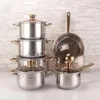 Cookware Sets Stainless Steel Pot Set Non-stick Saucepan Soup Milk 12-piece Gift Box Setre Kitchenware Wholesale