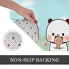 Bath Mats Bubu And Dudu Mat Anti-Slip Cute Bear Toilet Quick Dry Kitchen Shower Room Floor Absorbent Bathroom