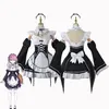 Anime Ram Rem Cosplay Kostüme Lolita Maid Re Zero Kara Hajimeru Isekai Seikatsu Maid Dr Outfit Halen Cos Geschenk Cafe w6rv #