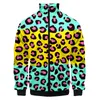 3D Tiger Men Men Autumn Trend Hip-Hop Harajuku Style Printed Zipper Lg-Sleeved Flight Suit Men Jacket Baseball Q8KK#