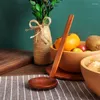 Colheres de café-cabo longo colher grande ramen tartaruga concha madeira utensílios de cozinha conjunto para comer mistura mexendo cozinhar