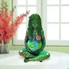 Sculptures Mother Earth Statue Millennial Gaia Mythic Figurine Goddess Statue Home Decoration Desktop Ornament Resin Ghia Mother Statue