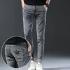 Nouveauté Jeans pour hommes Casual All-match Stretch Slim Petit pied Lg Denim Pantalon Design polyvalent Quotidien Gentleman Pantalon 35OU #