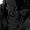 Hommes veste d'hiver nouveau Lg décontracté pull à capuche veste Parkas manteau hommes en plein air Fi chaud épais poches Parkas Trench hommes manteau 55HG #
