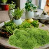 Decorative Flowers Simulated Moss Turf Fake Decor For Crafts DIY Faux Artificial Indoor Planter Green