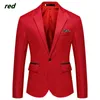 Mannen Slim Fit Kantoor Blazer Jas Fi Effen Heren Jasje Bruiloft Dr Jas Casual Busin Mannelijke Pak Jas w6IF #