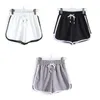 Kvinnor plus storlek Athletic Sport Shorts Drawstring Yoga Dance Dolphin Short Pants Z65J#