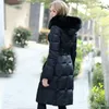 2022 Winter Jacket Women Duck Down Coat Brand Royalcat Fox Fur Hood Thighted Slim Fit LG Down Jacket Women's Duck Down Parka R7on#