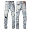 Lila Jeans Herren Lila Jeans Designer Jean High-End-Qualität lange Hosen gerade Beinhosen Design Retro Street Casual Sporthosen trendige Jeans beliebte Jeans AB