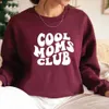 Женские толстовки с капюшоном Cool Moms Club Толстовка Mom Life Женский пуловер с длинными рукавами Повседневный графический подарок на день рождения матери 24328