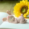 Sculptures mignonnes pour bébé endormi, figurines d'animaux, chat, chien, ornements, décoration de bureau, cadeaux pour la naissance de bébé, révélation du sexe