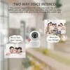 XVIM 2MP PTZ Überwachungskamera Zwei-Wege-Audio Smart Nachtsicht Home WIFI Wireless Baby Pet Monitor Videoaufzeichnung HD IP-Kamera 240326
