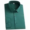 Herren-Seide-Touch-halbformelles Lg-Ärmel-Dr-Hemd ohne Tasche, Standard-Passform, knitterfreie Hemden für geschäftliche Aktivitäten C9z0 #