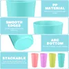 Wine Glasses Drinking Cup Plastic Water Juice Cups Quick Stack Beverage Tumblers Pp Child Reusable