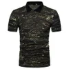 Summer Camoue Military Green Top Male Short Sleeve Mens Polo Shirts Camo Boys Polo Sportswear Man Casual Tees Plus Size 2xl B6LM#