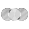 Baking Moulds 3 Pack Metal Reusable Coffee Filter Mesh For AeroPress Maker Espresso Silver