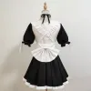 Amine Maid cosplay kıyafetleri siyah kawaii lolita fransız dr kızlar kadın bekleme parti sahne kostümleri Japon kafe kıyafeti 2022 l1dd#