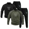 Sweats à capuche pour hommes Sweatshirts Nouveau personnalisé Couleur unie Nouvelle haute qualité Hommes Loisirs Sports Col rond Pull sans capuche Pull + Pantalon de course en plein air Ensemble 24328