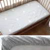 born Baby Cot Fitted Sheet With Elastic Cotton Cartoon Printing Crib Bed Child Matress Cover Case Protector 240325