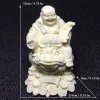 Sculture Rospo dorato cinese Statua del Buddha che ride Modello decorativo Statua di figura buddista Accessori per la decorazione della casa Statua Feng Shui