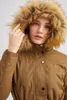 Vêtements d'hiver Veste d'hiver pour femme Manteau de fourrure Femme Vêtements Col de fourrure Parkas LG Rembourrage Doublure en fausse fourrure Veste chaude et épaisse w4CW #