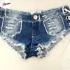 Y2K Summer Women's Tide Jeans Shorts Hot Short Pants Night Shop Bar Ultra Short Night Shop Ladies Sexy Short Jeans W0VS#