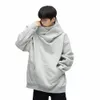 hooded Sweatshirt Japanese Harajuku Urban Streetwear Cyber Punk Men's Oversized Techwear Hoodie for Winter Autumn Breathable I1WI#