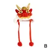 Dog Apparel And Cat Dragon Hat Universal 2024 Year Warm Festive Cute Lion Pet Costume Decorations