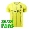 2023 2024 AL Nassr FC Soccer koszulki Ronaldo 23 24 Home Yellow Away Cr7 Gonzalo MET MARTIZ TALISCA FANS Wersja Wersja Męs
