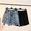 Plus Size Vrouwen Denim Shorts 2023 Zomer Fi Rechte Jeans Losse Hot Broek Oversized Curve Kleding J4-1048 p8av #