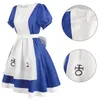 gioco Alice Madn Returns Costume Cosplay Halen Maid Dres Apr Dr per le donne anime Girls carnevale dr up Halen 74ot #