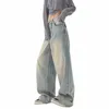 Y2K Blue Jeans per le donne di alta qualità a vita alta American Street pantaloni a gamba larga Hip Hop Vintage Straight 2024 pantaloni autunnali g0z0 #