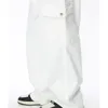 남자 청바지 2024 스프링 한국어 느슨한 성격 단색 단색 직선 패션 빈티지 세탁 레트로 코튼 지퍼 캐주얼
