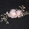 Hair Clips Crystal Pearl Clip Hairpin Headband For Women Rhinestone Bridal Wedding Accessories Jewelry Pin Band