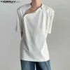 T-shirt da uomo T-shirt da uomo Solid Zipper O-Collo Manica corta Streetwear Stile coreano T-shirt maschile Top 2023 Estate Casual Abbigliamento uomo S-5XL24328