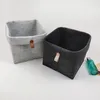 1pc Nordic Felt Storage Basket Living Room Tea Table Black Gray Sundries Storage Basket Cloth Felt Storage Box Bedroom Socks