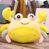 Cute Crab Ocean Small Hairy Plush Toys Creative Ocean Soft Stuffed Animal Crab Dolls Kawaii Plushies Doll Gift Decorations Kids 240315