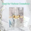 Gift Wrap Wedding Invitations Wraps Set Include 100Pc Pre Folded Vellum Jackets For 5X7 Gold Self Adhesive