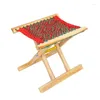 Camp Furniture Old-Fashioned Outdoor Folding Stool Locust Wood Solid Chair Barbecue Household Portable Fishing Bench