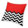 Oreiller moderne Twin Peaks géométrique Zigzag couverture 45x45cm bohème doux salon décoration